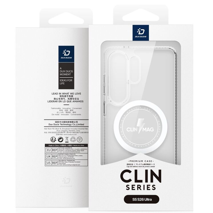 Захисний чохол DUX DUCIS Clin Series MagSafe для Samsung Galaxy S26 Ultra - Clear: фото 13 з 13