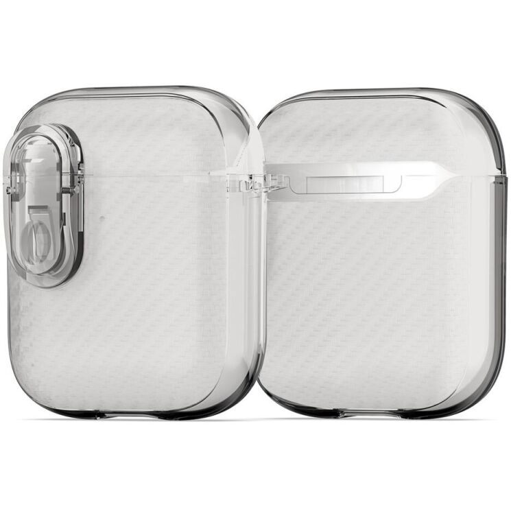 Защитный чехол DUX DUCIS PECK Series для Apple AirPods 1 / 2 - Grey: фото 2 из 19