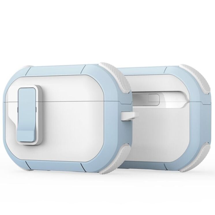 Захисний чохол DUX DUCIS PECP Series для Apple AirPods Pro 2 - White / Blue: фото 1 з 10