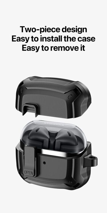 Защитный чехол DUX DUCIS SECH Series для Samsung Galaxy Buds 3 / Buds 3 Pro - White: фото 13 из 20