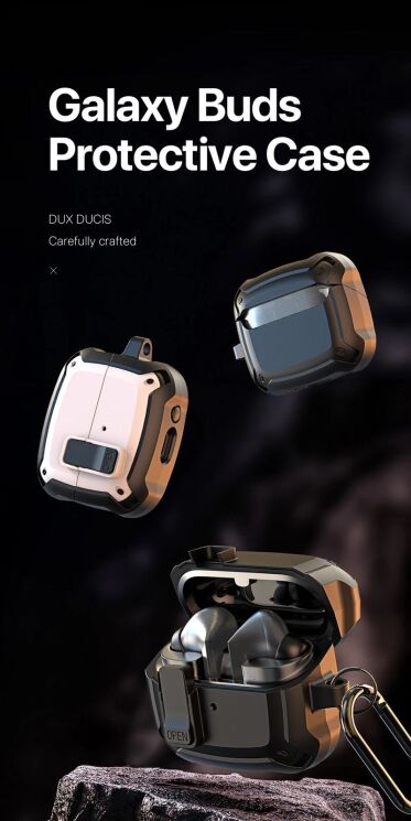 Защитный чехол DUX DUCIS SECH Series для Samsung Galaxy Buds 3 / Buds 3 Pro - White: фото 4 из 20