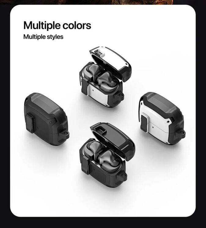 Защитный чехол DUX DUCIS SECH Series для Samsung Galaxy Buds 3 / Buds 3 Pro - White: фото 7 из 20