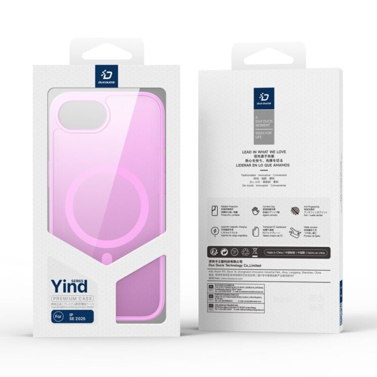 Защитный чехол DUX DUCIS Yind Series для Apple iPhone 16e - Rose Pink: фото 4 из 9