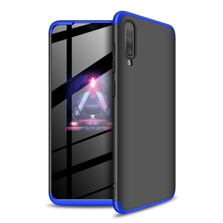 Захисний чохол GKK Double Dip Case для Samsung Galaxy A70 (A705) - Black / Blue: фото 1 з 8