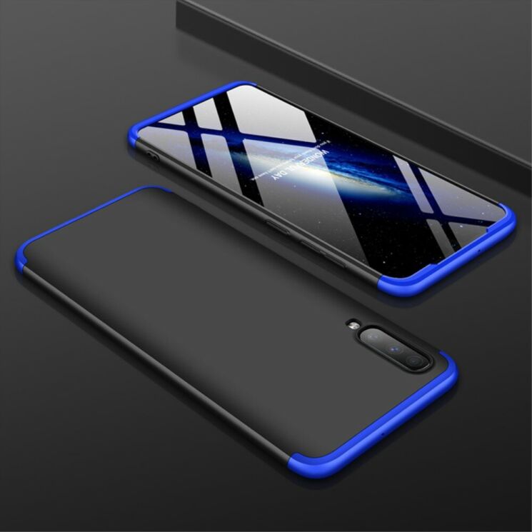 Захисний чохол GKK Double Dip Case для Samsung Galaxy A70 (A705) - Black / Blue: фото 2 з 8