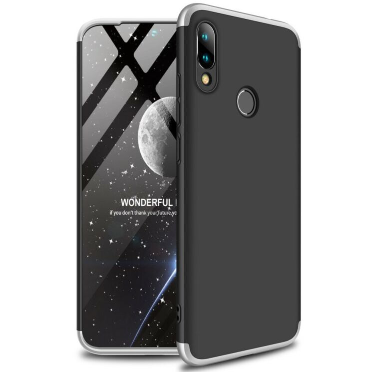 Захисний чохол GKK Double Dip Case для Xiaomi Redmi 7 - Black / Silver: фото 1 з 6