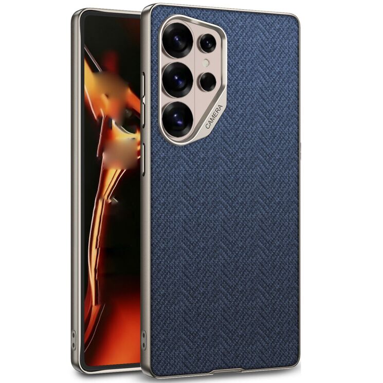 Защитный чехол GKK Fabric для Samsung Galaxy S26 Ultra - Blue: фото 1 из 8