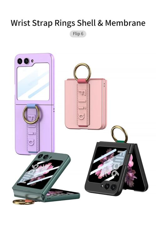 Захисний чохол GKK Hand Strap для Samsung Galaxy Flip 6 - Purple: фото 2 з 14