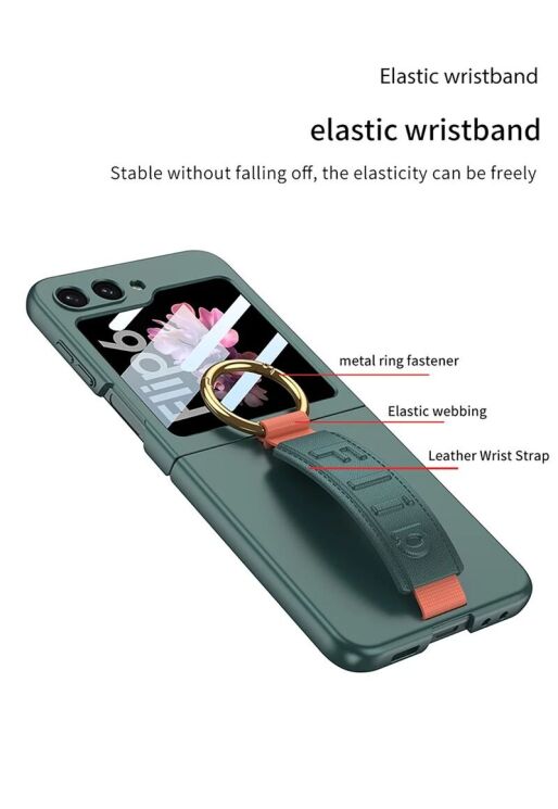 Захисний чохол GKK Hand Strap для Samsung Galaxy Flip 6 - Purple: фото 4 з 14