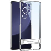 Защитный чехол GKK Stand Clear для Samsung Galaxy S25 Ultra (S938) - Silver: фото 1 из 10