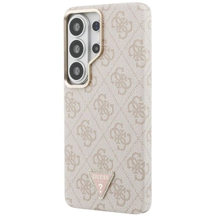 Захисний чохол Guess 4G Triangle Logo MagSafe для Samsung Galaxy S26 Ultra (S948) GUHMS26LP4GTDGMP - Pink: фото 3 з 8