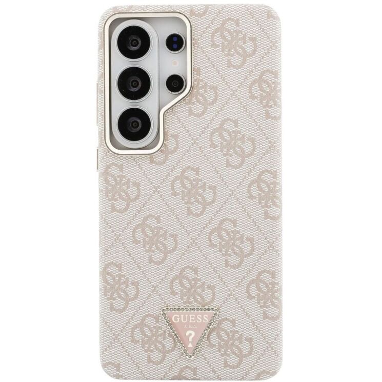 Захисний чохол Guess 4G Triangle Logo MagSafe для Samsung Galaxy S26 Ultra (S948) GUHMS26LP4GTDGMP - Pink: фото 2 з 8