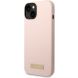 Защитный чехол Guess Silicone Metal Logo MagSafe для Apple iPhone 14 Plus - Pink (306734P). Фото 1 из 4