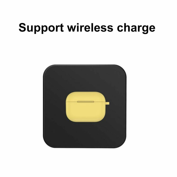 Захисний чохол HAT PRINCE   Silicone Protective Case для Apple AirPods Pro - Yellow: фото 3 з 3