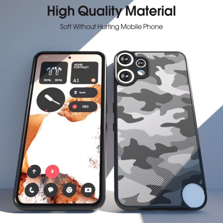 Захисний чохол IBMRS Military для Nothing CMF Phone 2 Pro - Grid Camouflage: фото 2 з 8