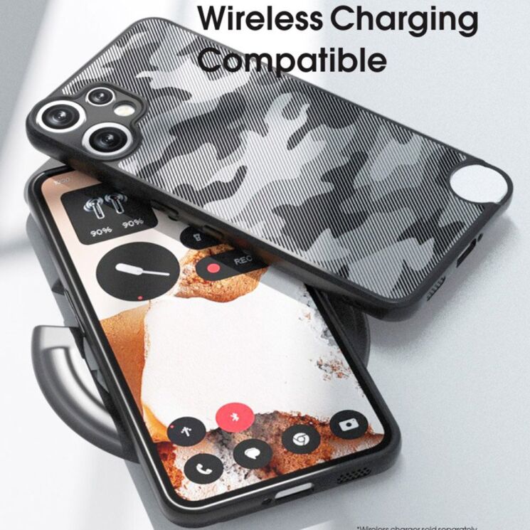 Захисний чохол IBMRS Military для Nothing CMF Phone 2 Pro - Grid Camouflage: фото 5 з 8