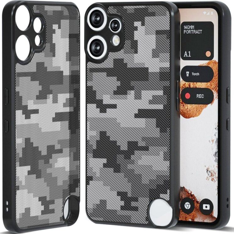 Захисний чохол IBMRS Military для Nothing CMF Phone 2 Pro - Grid Camouflage: фото 1 з 8