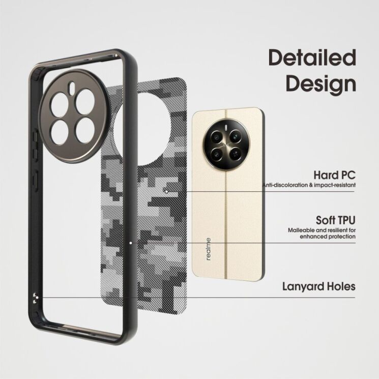 Захисний чохол IBMRS Military для Realme 12 / 12 Plus - Artistic Camouflage: фото 2 з 5