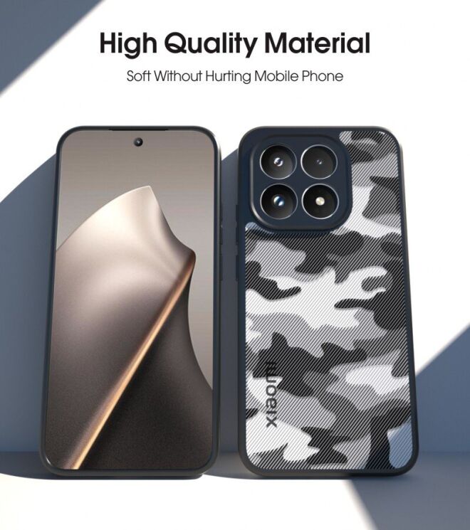 Захисний чохол IBMRS Military для Xiaomi 15T - Grid Camouflage: фото 3 з 7