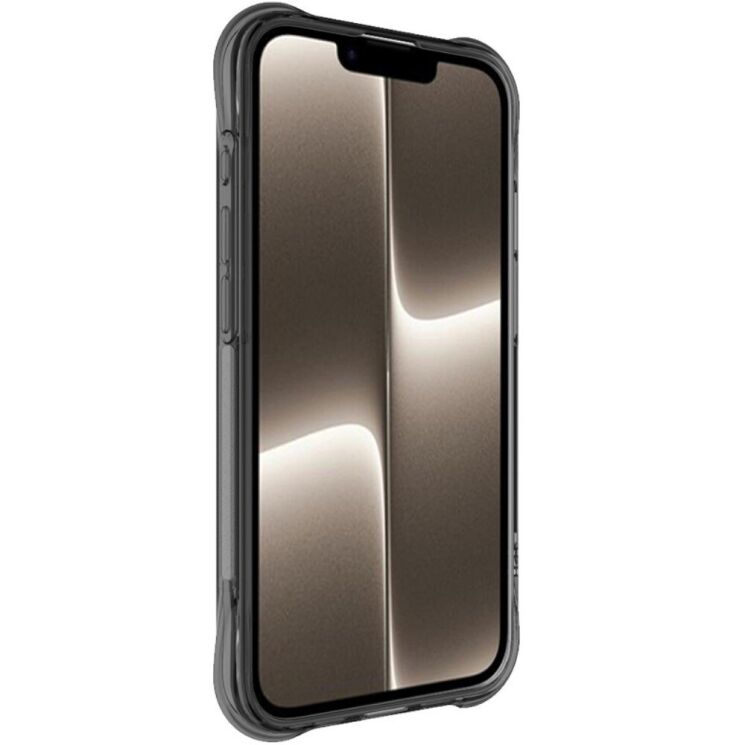 Защитный чехол IMAK Airbag MAX Case для Apple iPhone 16e - Transparent Black: фото 3 из 9