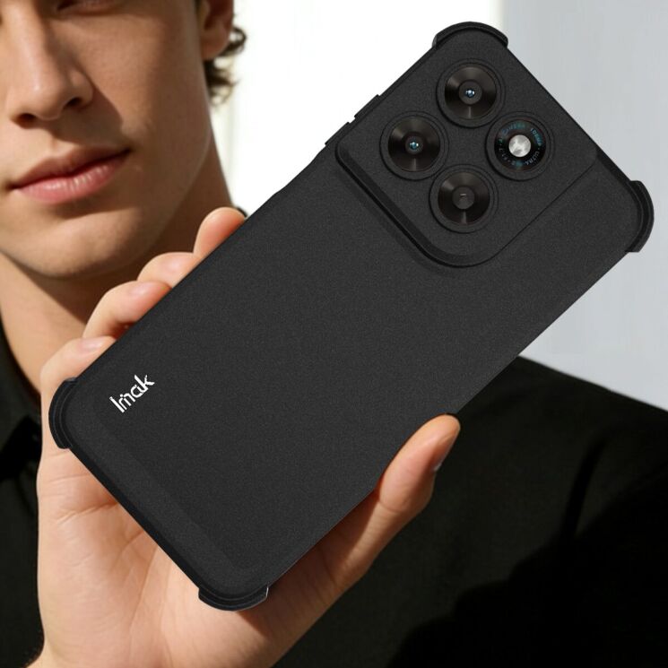 Захисний чохол IMAK Airbag Sand Case для Motorola Moto G77 - Black: фото 8 з 9