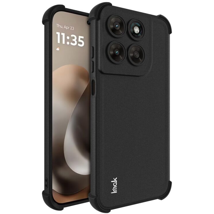 Захисний чохол IMAK Airbag Sand Case для Motorola Moto G77 - Black: фото 1 з 9