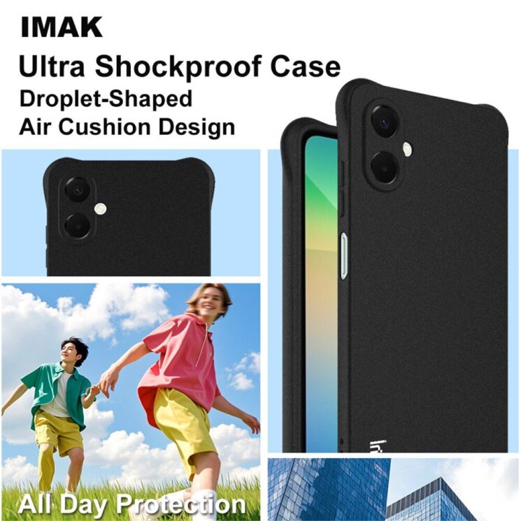 Защитный чехол IMAK Airbag Sand Case для Samsung Galaxy A06 (A065) - Matte Black: фото 5 из 10