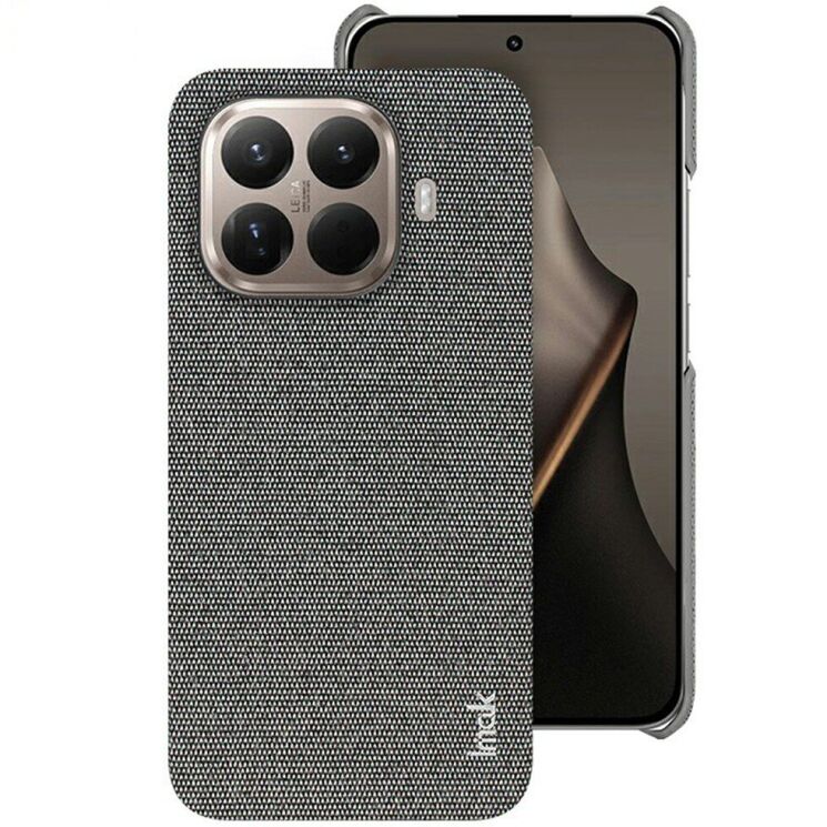 Защитный чехол IMAK Fabric Case для Xiaomi 15T Pro - Dark Grey: фото 1 из 9
