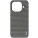Защитный чехол IMAK Fabric Case для Xiaomi 15T Pro - Dark Grey (389853DH). Фото 4 из 9