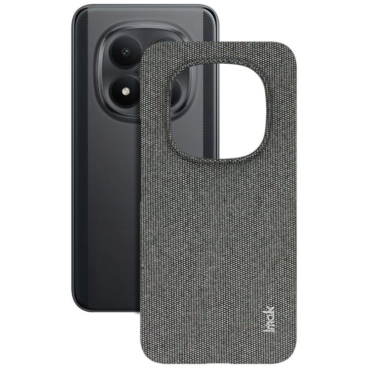 Защитный чехол IMAK Fabric Case для Xiaomi Redmi Note 15 Pro Plus / Poco M8 Pro 5G - Dark Grey: фото 2 из 8