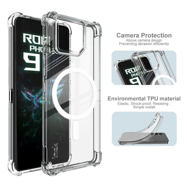 Захисний чохол IMAK Space Shield MagSafe для ASUS ROG Phone 9 FE / 9 Pro / 9 - Transparent (372809T) Захисний чохол IMAK Space Shield MagSafe для ASUS ROG Phone 9 FE / 9 Pro / 9 - Transparent: фото 7 з 10
