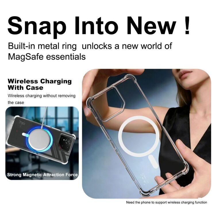 Захисний чохол IMAK Space Shield MagSafe для ASUS ROG Phone 9 FE / 9 Pro / 9 - Transparent (372809T) Захисний чохол IMAK Space Shield MagSafe для ASUS ROG Phone 9 FE / 9 Pro / 9 - Transparent: фото 5 з 10