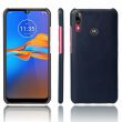 Защитный чехол KSQ Leather Cover для Motorola E6 Plus (XT2025) - Dark Blue (241415DB)