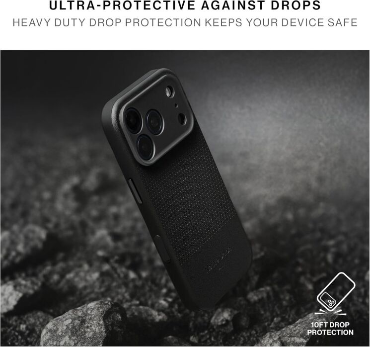 Защитный чехол Native Union Active для iPhone 17 Pro Max (ACTCSE-BLK-NP25PM) - Black: фото 10 из 14