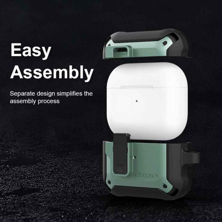 Захисний чохол NILLKIN Bounce Case для Apple AirPods Pro - Green: фото 16 з 18