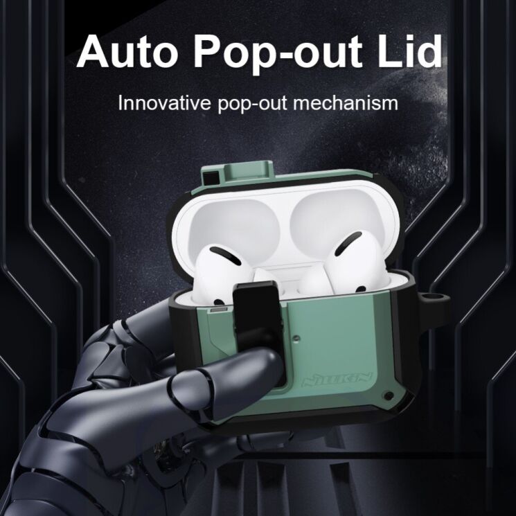 Захисний чохол NILLKIN Bounce Case для Apple AirPods Pro - Green: фото 5 з 18