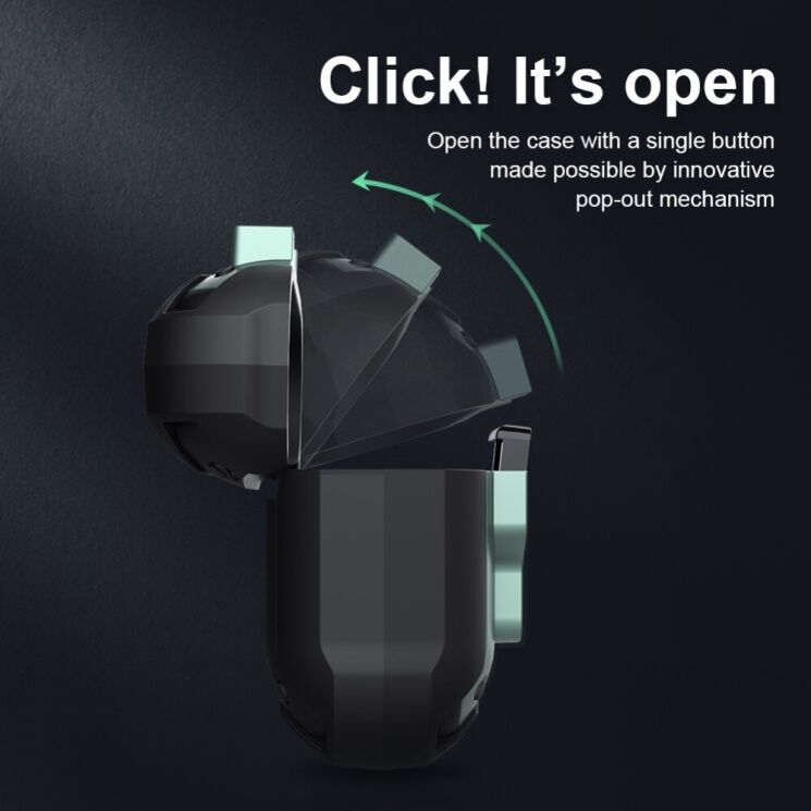 Захисний чохол NILLKIN Bounce Case для Apple AirPods Pro - Green: фото 7 з 18