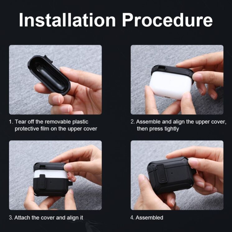 Захисний чохол NILLKIN Bounce Case для Apple AirPods Pro - Green: фото 17 з 18