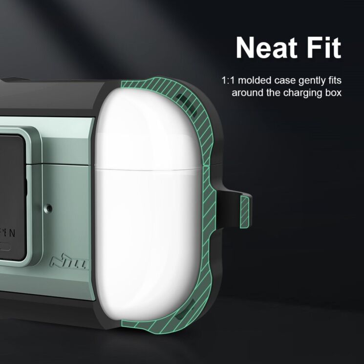 Захисний чохол NILLKIN Bounce Case для Apple AirPods Pro - Green: фото 14 з 18