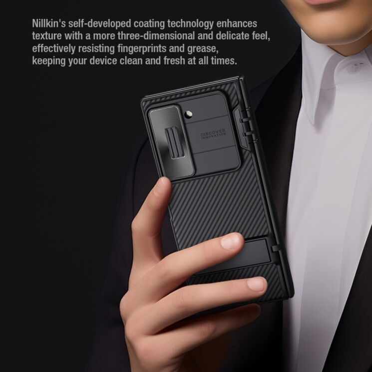 Защитный чехол NILLKIN CamShield Fold Case для Samsung Galaxy Fold 6 - Black: фото 8 из 18