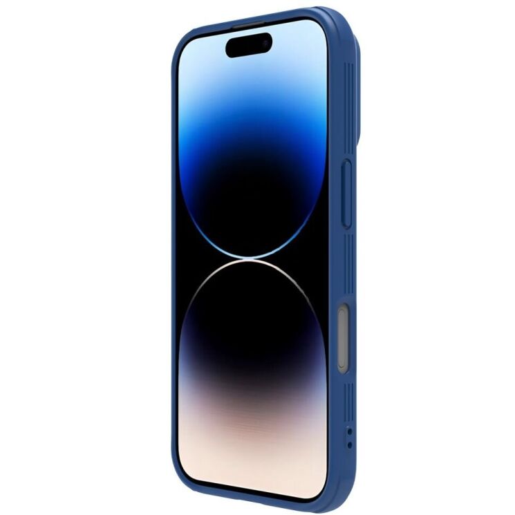Защитный чехол NILLKIN CamShield Pro Magnetic для Apple iPhone 16 - Blue: фото 4 из 18