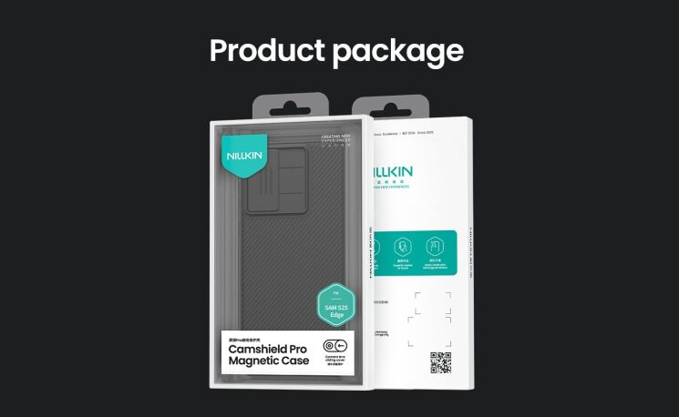 Защитный чехол NILLKIN CamShield Pro (with MagSafe Support) для Samsung Galaxy S25 Edge (S937) - Black: фото 13 из 13