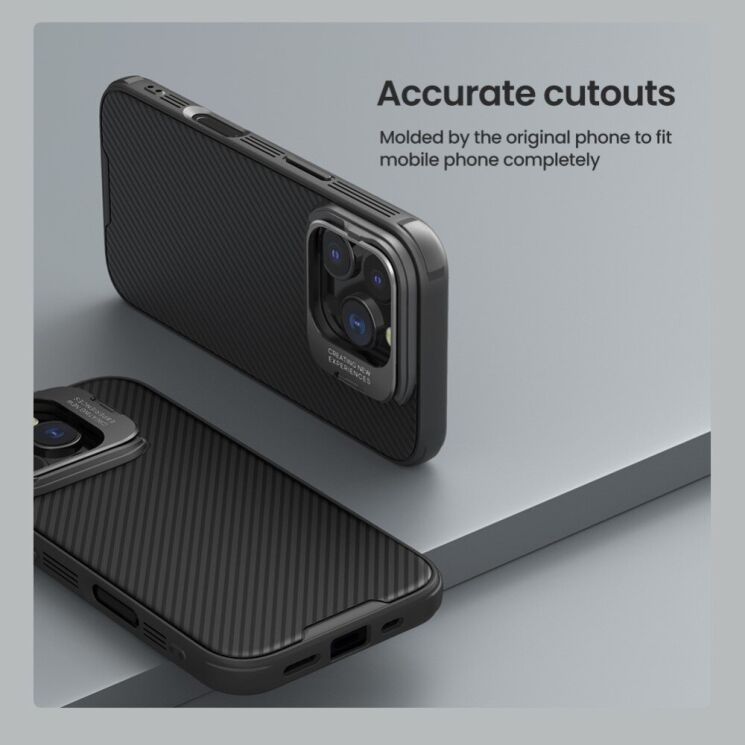 Защитный чехол NILLKIN CamShield Prop Magnetic (Precise Cut-out) для Apple iPhone 16 Pro - Black: фото 14 из 16