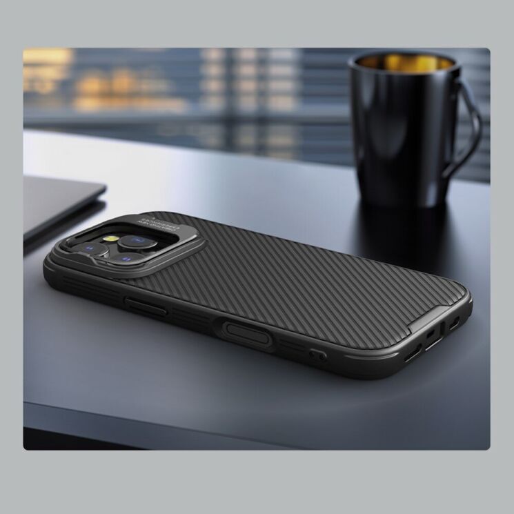 Защитный чехол NILLKIN CamShield Prop Magnetic (Precise Cut-out) для Apple iPhone 16 Pro - Black: фото 15 из 16