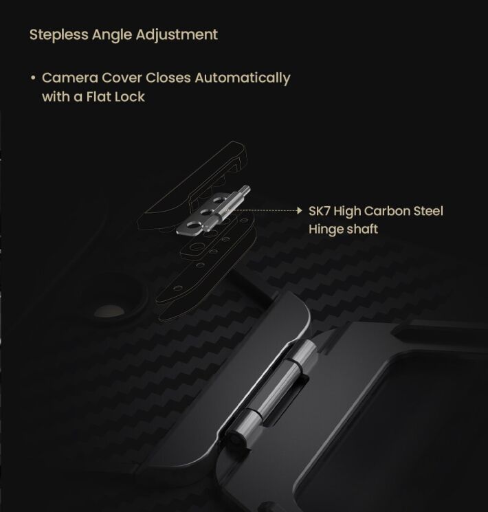 Защитный чехол NILLKIN CarboProp Magnetic (FF) для Samsung Galaxy Fold 8 Ultra - Black: фото 13 из 17
