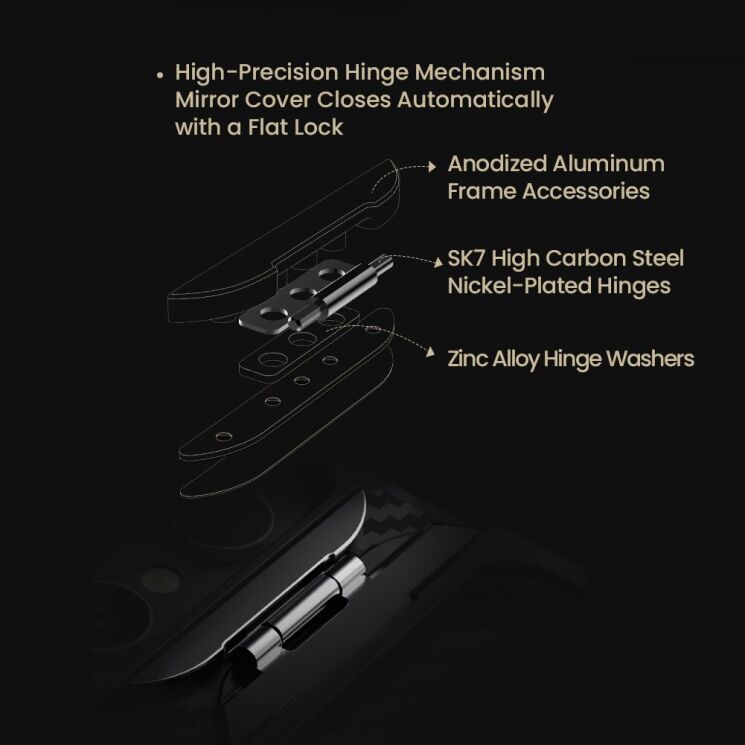 Захисний чохол NILLKIN CarboProp Magnetic (Precise Cut-out) для Samsung Galaxy S25 Ultra (S938) - Black: фото 10 з 13