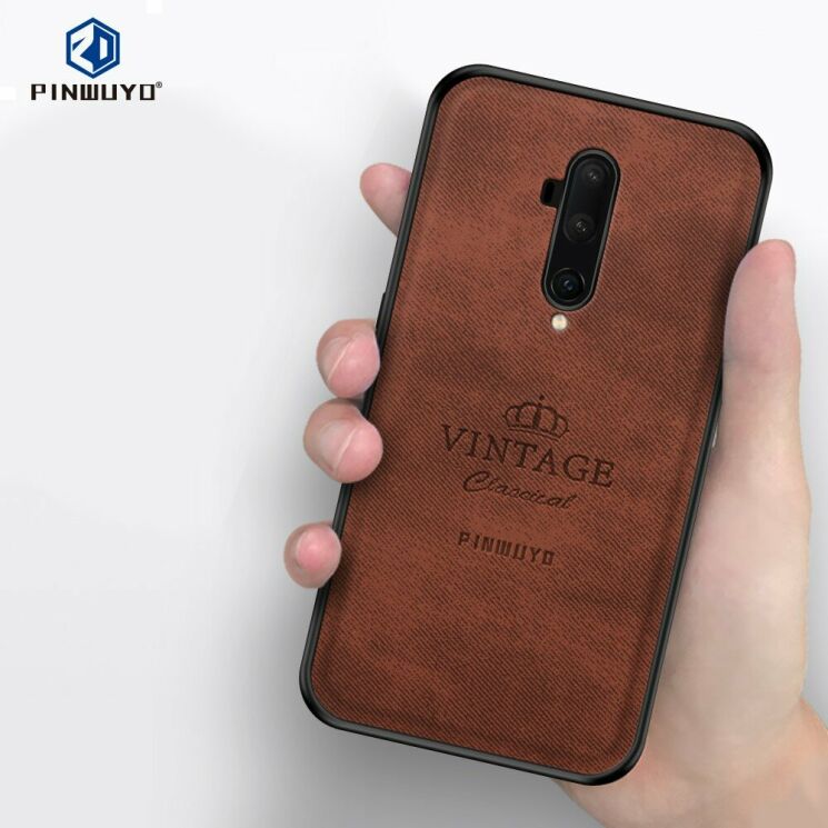 Захисний чохол PINWUYO Vintage Series для OnePlus 7T Pro - Brown: фото 3 з 14