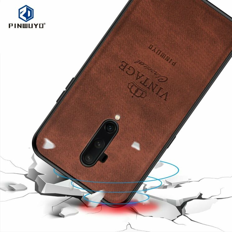 Захисний чохол PINWUYO Vintage Series для OnePlus 7T Pro - Brown: фото 2 з 14