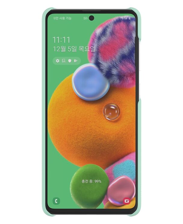 Защитный чехол Premium Hard Case для Samsung Galaxy A71 (A715) GP-FPA715WSAMW - Mint: фото 3 из 3