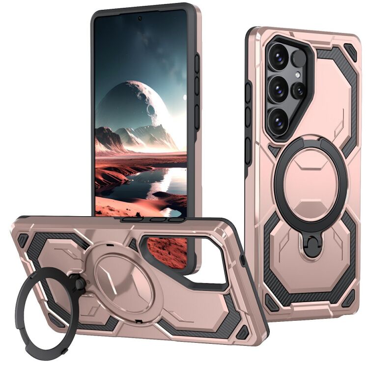 Защитный чехол Reframe Hybrid Magnetic для Samsung Galaxy S26 Ultra - Rose Gold: фото 1 из 7